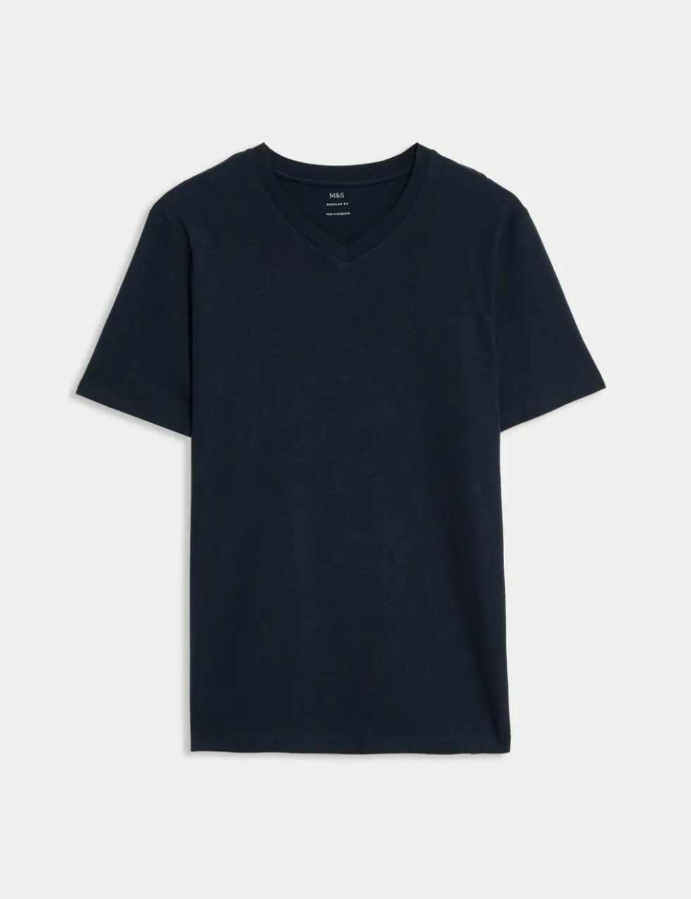 Pure Cotton V Neck T-Shirt