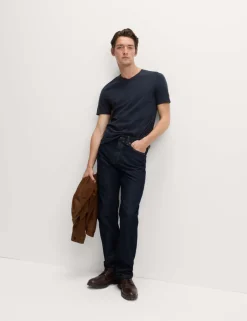 Pure Cotton V Neck T-Shirt