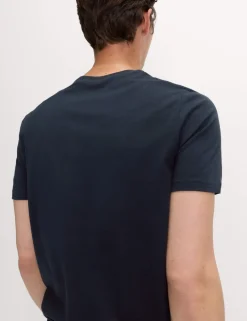 Pure Cotton V Neck T-Shirt