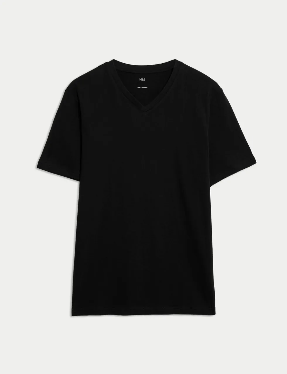 Pure Cotton V Neck T-Shirt