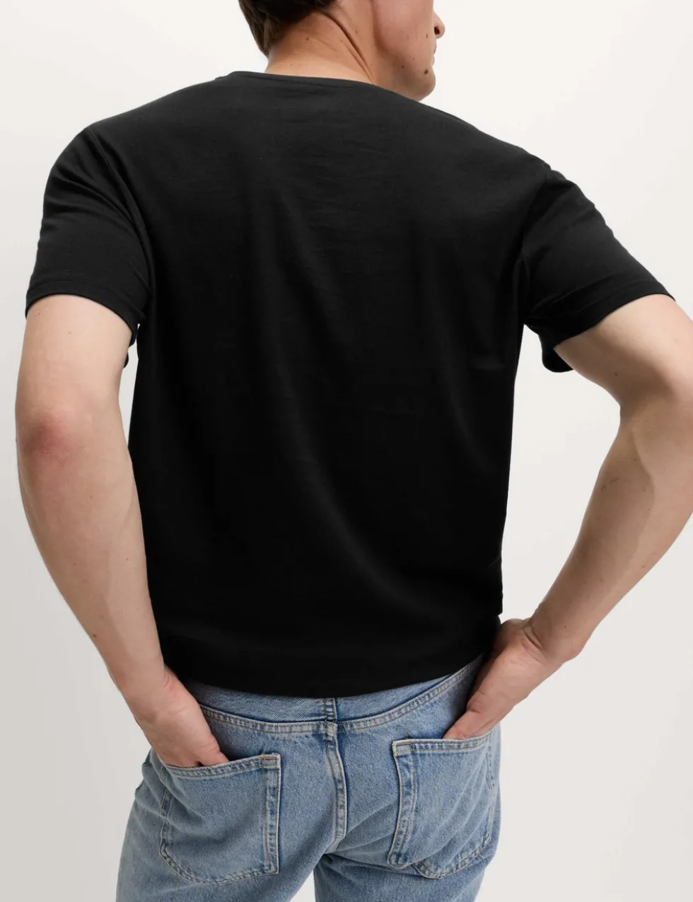 Pure Cotton V Neck T-Shirt