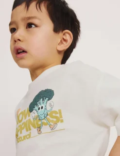 Pure Cotton Vegetable Graphic T-Shirt (2-8 Yrs)