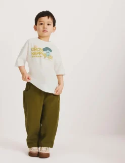 Pure Cotton Vegetable Graphic T-Shirt (2-8 Yrs)