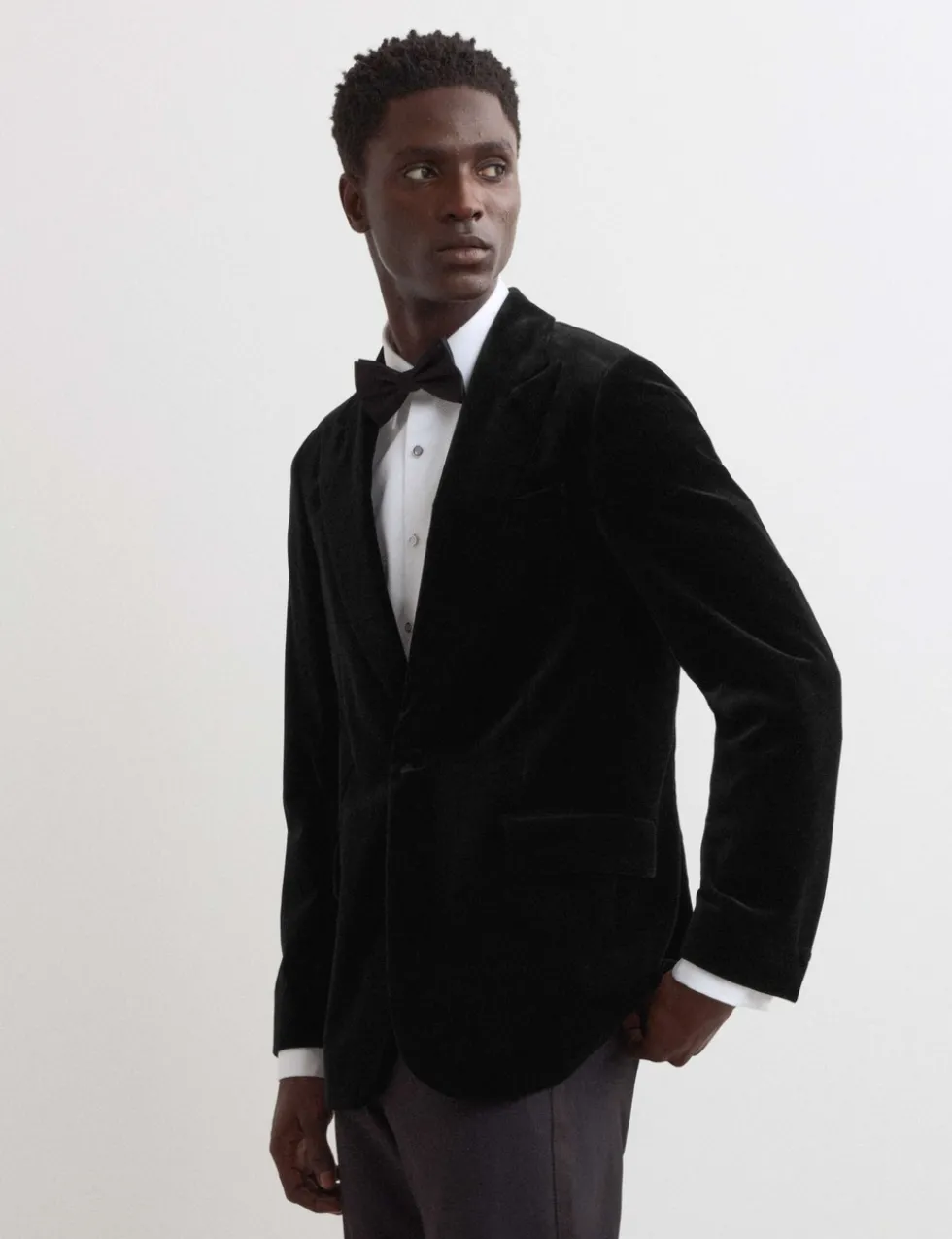 Pure Cotton Velvet Blazer