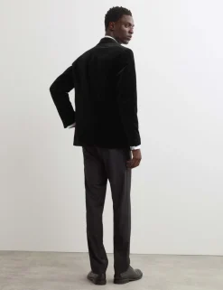 Pure Cotton Velvet Blazer