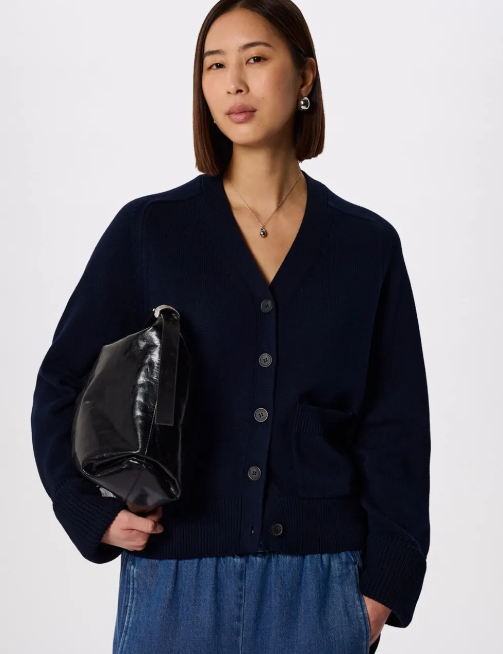 Pure Cotton V-Neck Cardigan