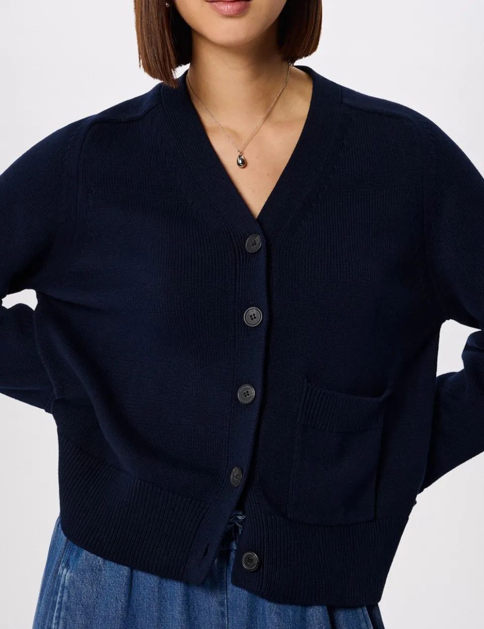 Pure Cotton V-Neck Cardigan
