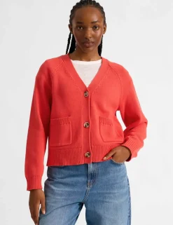 Pure Cotton V-Neck Cardigan