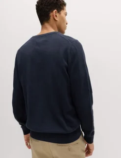 Pure Cotton V-Neck Jumper