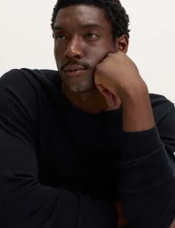 Pure Cotton V-Neck Jumper