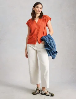 Pure Cotton V-Neck Shirt