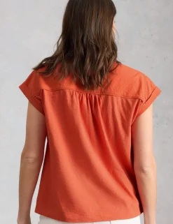 Pure Cotton V-Neck Shirt