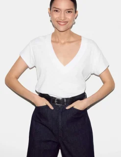 Pure Cotton V-Neck T-Shirt