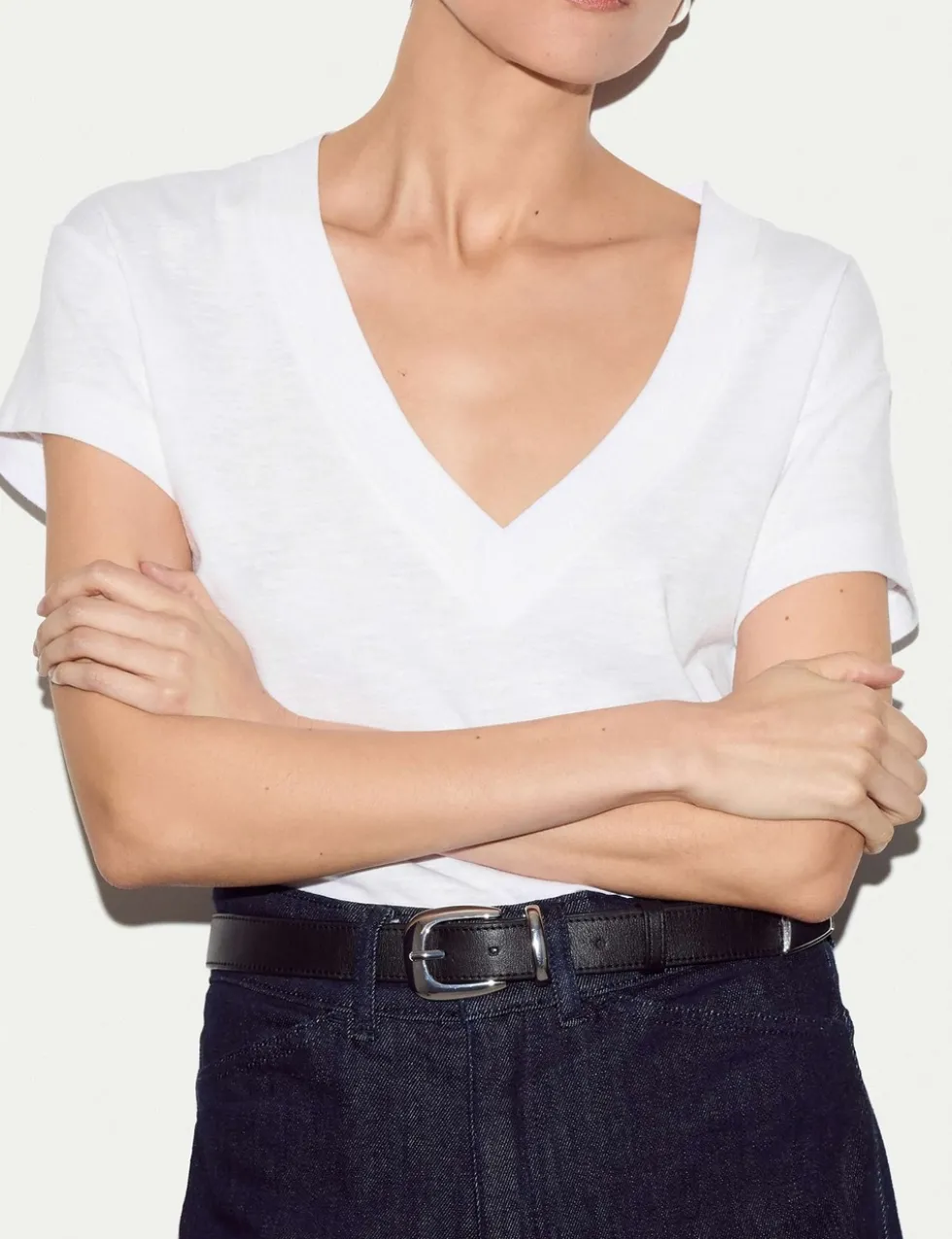 Pure Cotton V-Neck T-Shirt