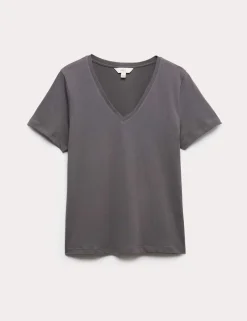 Pure Cotton V-Neck T-Shirt