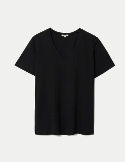 Pure Cotton V-Neck T-Shirt