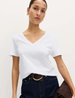 Pure Cotton V-Neck T-Shirt