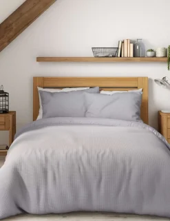 Pure Cotton Waffle Bedding Set