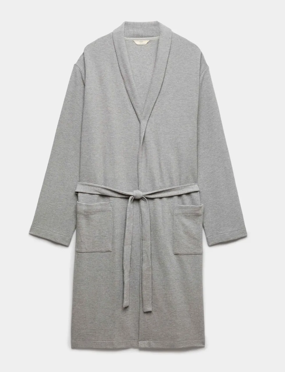 Pure Cotton Waffle Lightweight Dressing Gown