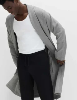 Pure Cotton Waffle Lightweight Dressing Gown