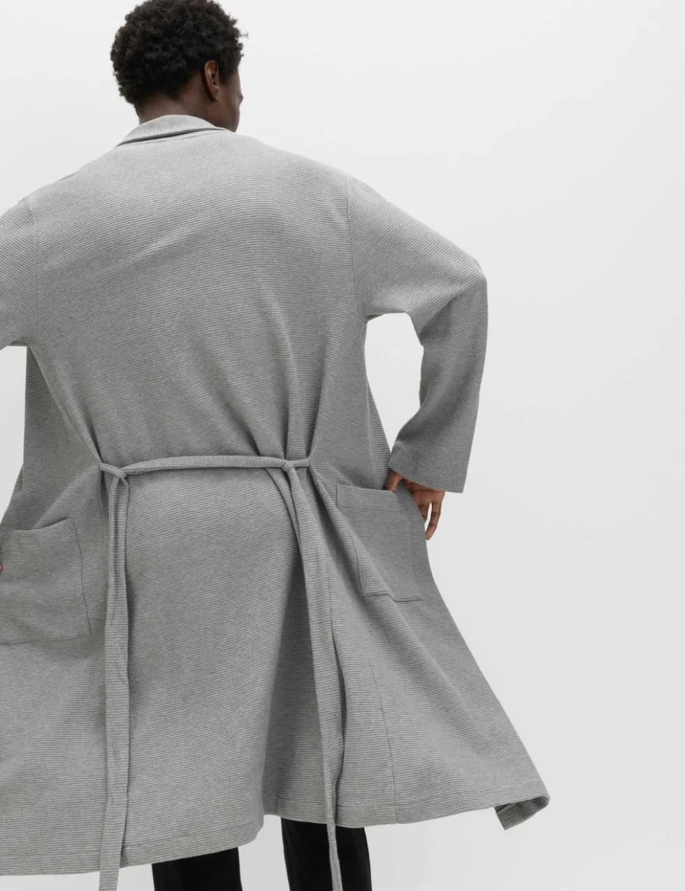 Pure Cotton Waffle Lightweight Dressing Gown