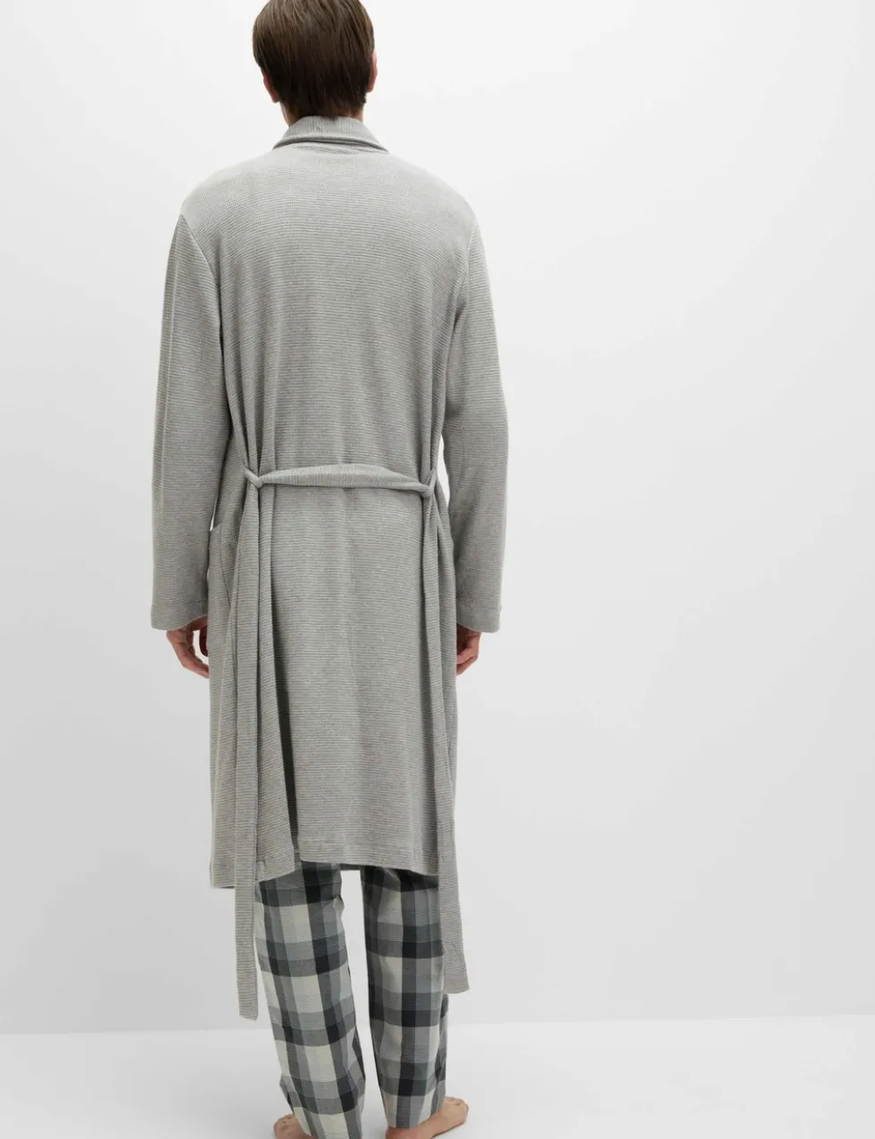 Pure Cotton Waffle Lightweight Dressing Gown