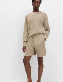 Pure Cotton Waffle Loungewear Shorts