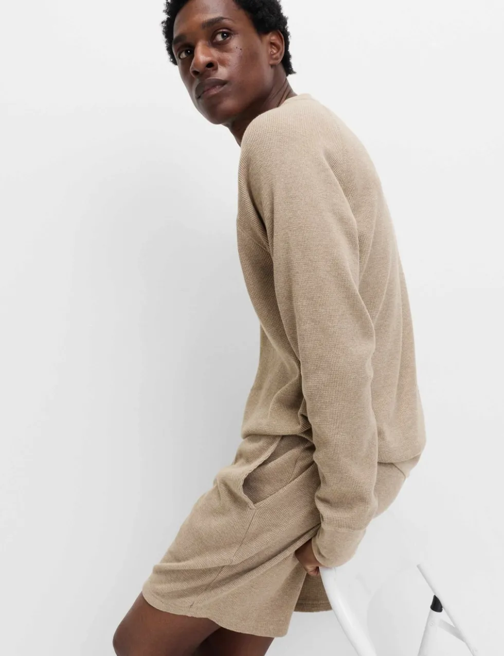 Pure Cotton Waffle Loungewear Shorts