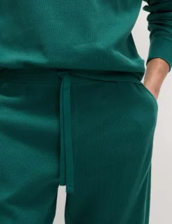 Pure Cotton Waffle Loungewear Bottoms
