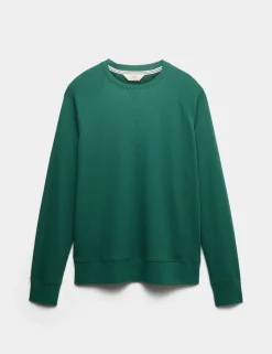 Pure Cotton Waffle Loungewear Sweatshirt