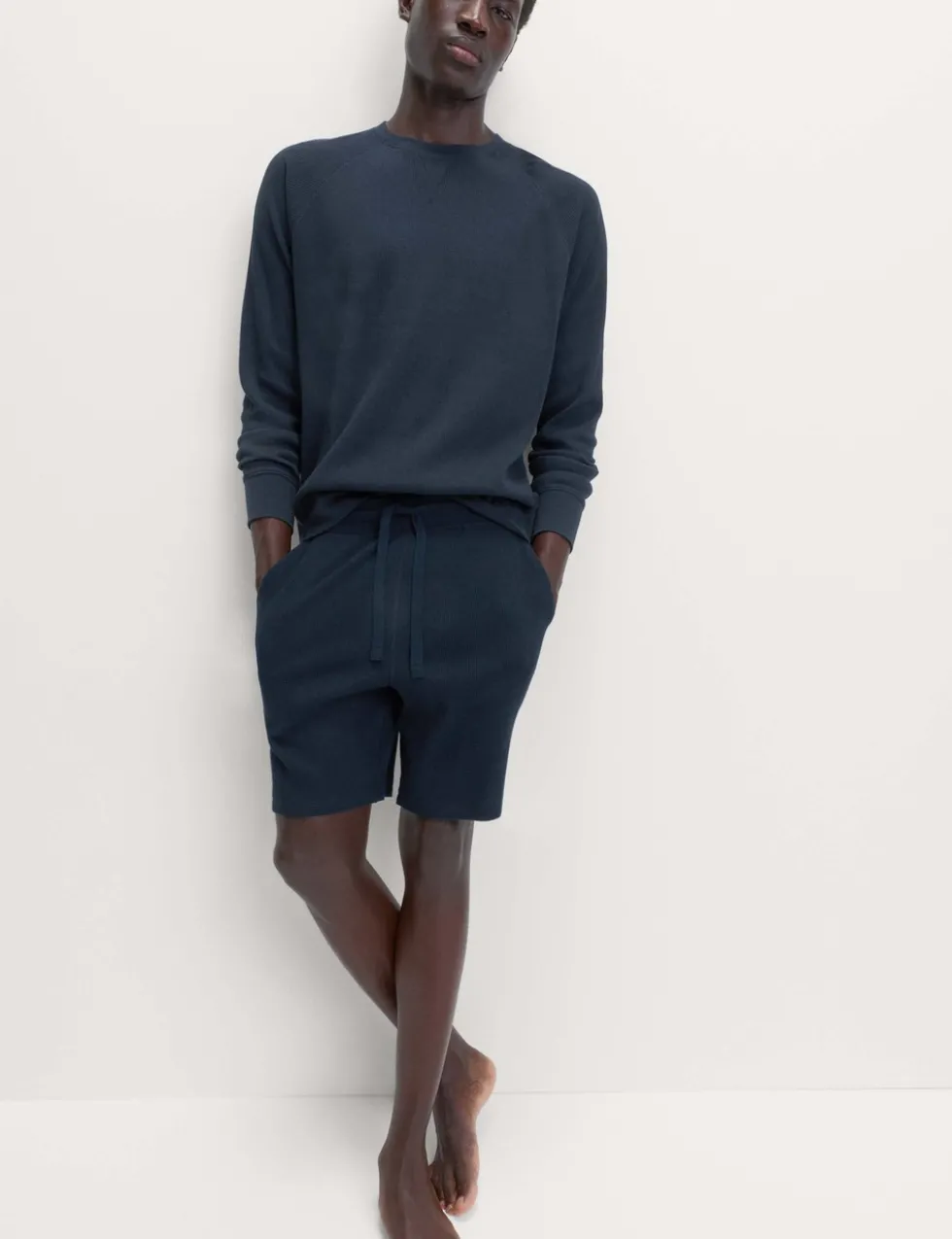 Pure Cotton Waffle Loungewear Shorts