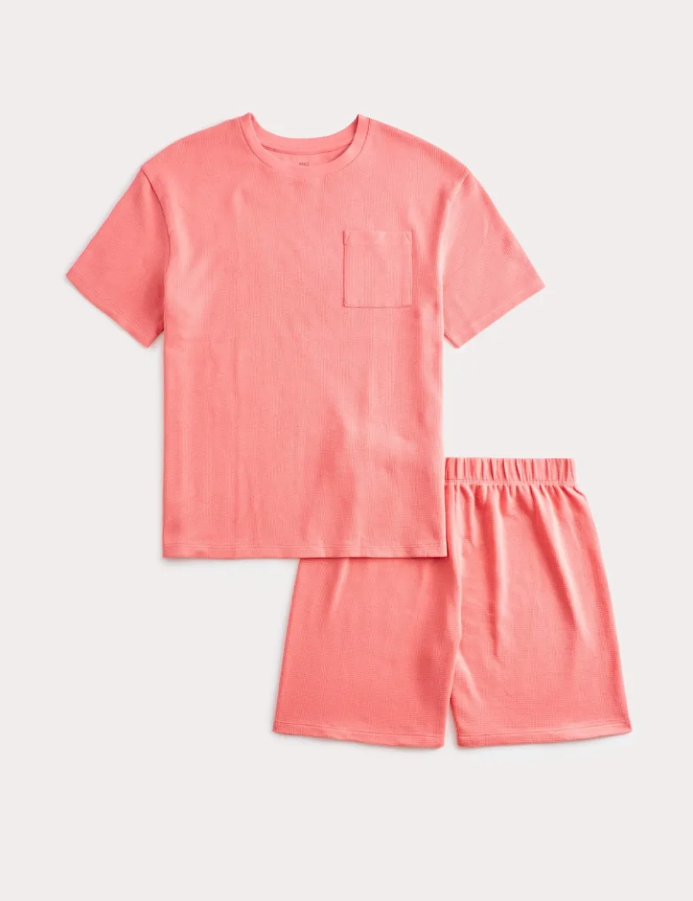 Pure Cotton Waffle Short Pyjamas (1-16 Yrs)