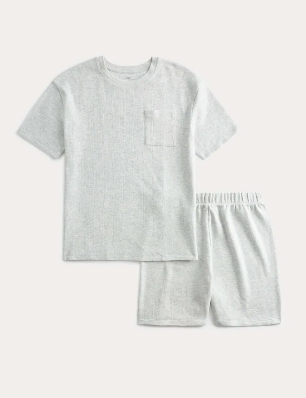 Pure Cotton Waffle Short Pyjamas (1-16 Yrs)
