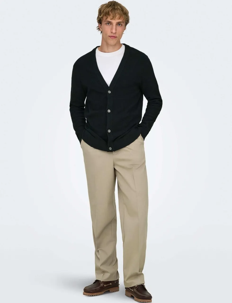 Pure Cotton Waffle Textured Cardigan