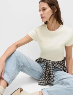 Pure Cotton Waffle T-Shirt