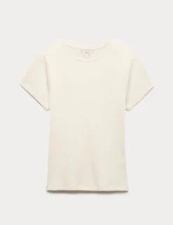Pure Cotton Waffle T-Shirt
