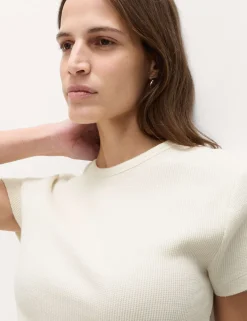 Pure Cotton Waffle T-Shirt