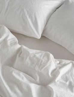 Pure Cotton Washed Fitted Sheet