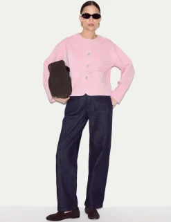 Pure Cotton Washed Jersey Jacket