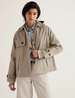 Pure Cotton Waterproof Hooded Jacket
