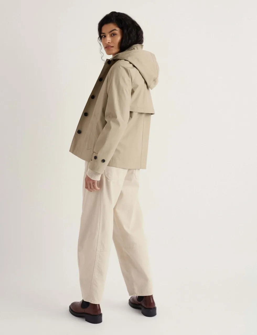 Pure Cotton Waterproof Hooded Jacket