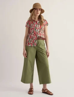 Pure Cotton Wide Leg Culottes
