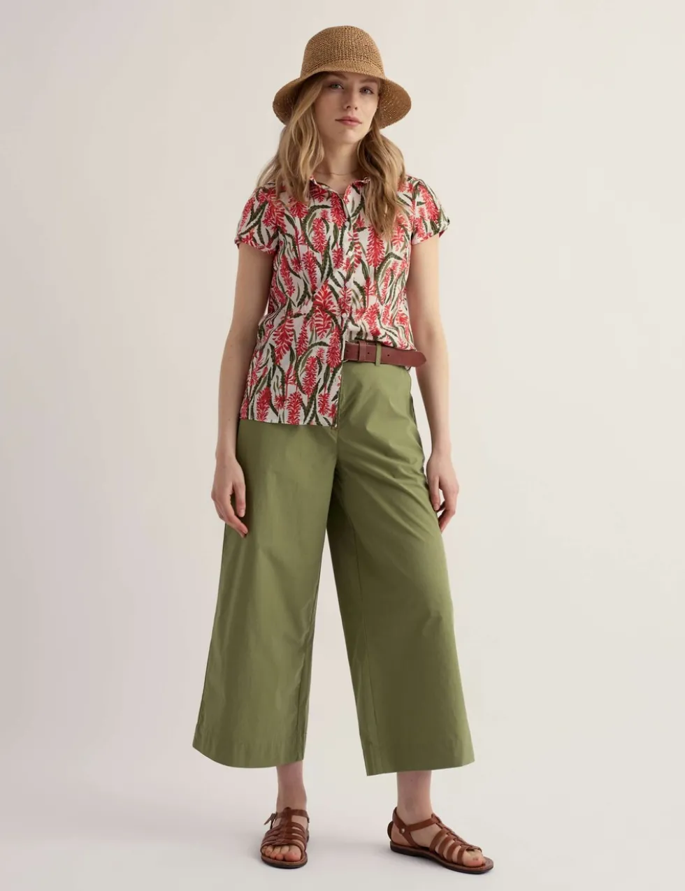 Pure Cotton Wide Leg Culottes