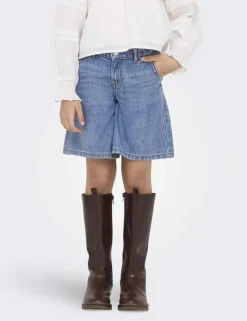 Pure Cotton Wide Leg Denim Shorts (8-14 Yrs)