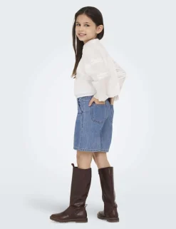 Pure Cotton Wide Leg Denim Shorts (8-14 Yrs)