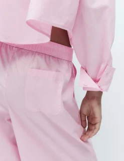 Pure Cotton Wide Leg Pyjama Bottoms