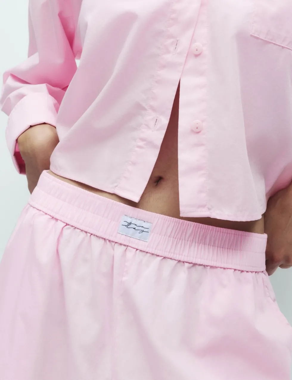 Pure Cotton Wide Leg Pyjama Bottoms