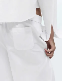 Pure Cotton Wide Leg Pyjama Bottoms