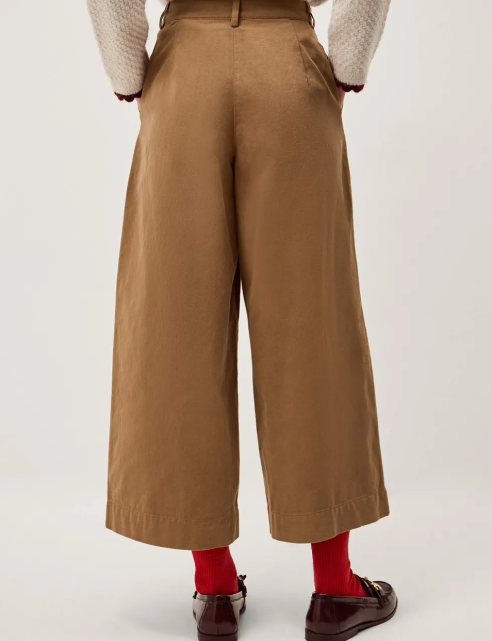Pure Cotton Wide Leg Trousers