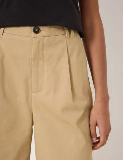 Pure Cotton Wide Leg Trousers